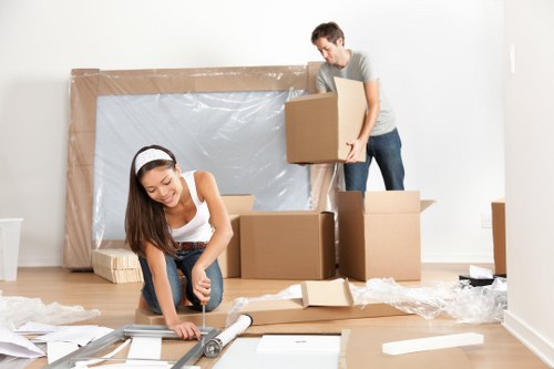 Removal van ready for a Soho home move