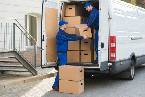 Small removal van for deliveries and moves in Soho